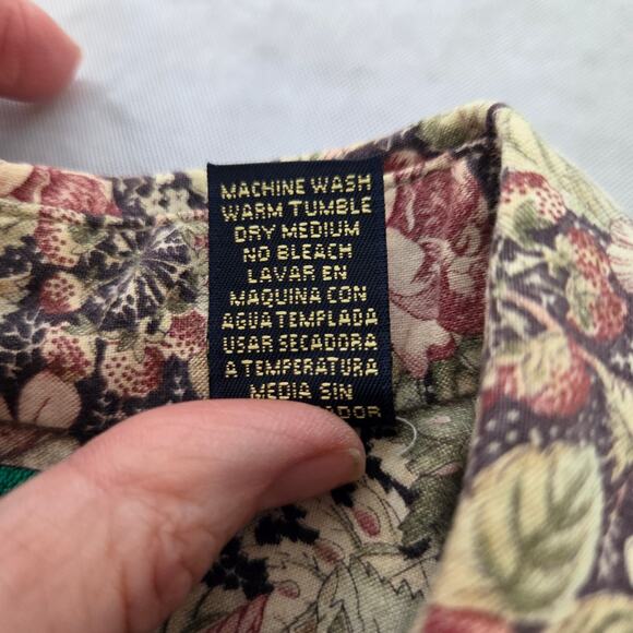 Vintage Tango by Max Raab Short Sleeve Button Up Shirt Floral - Picture 7 of 10